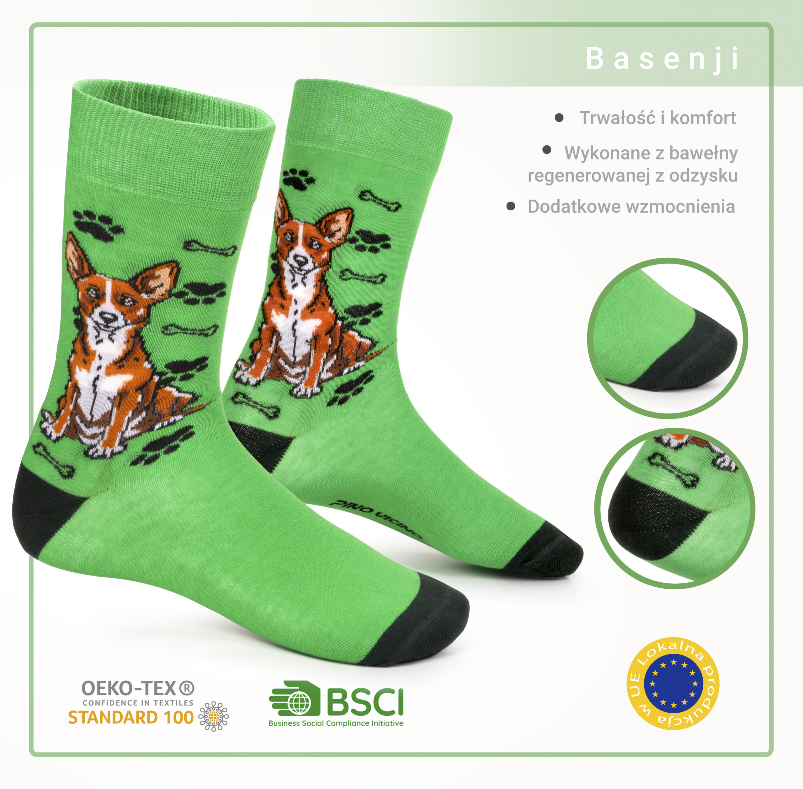 Skarpety w Pieski Rasa Basenji LONG - obrazek 10