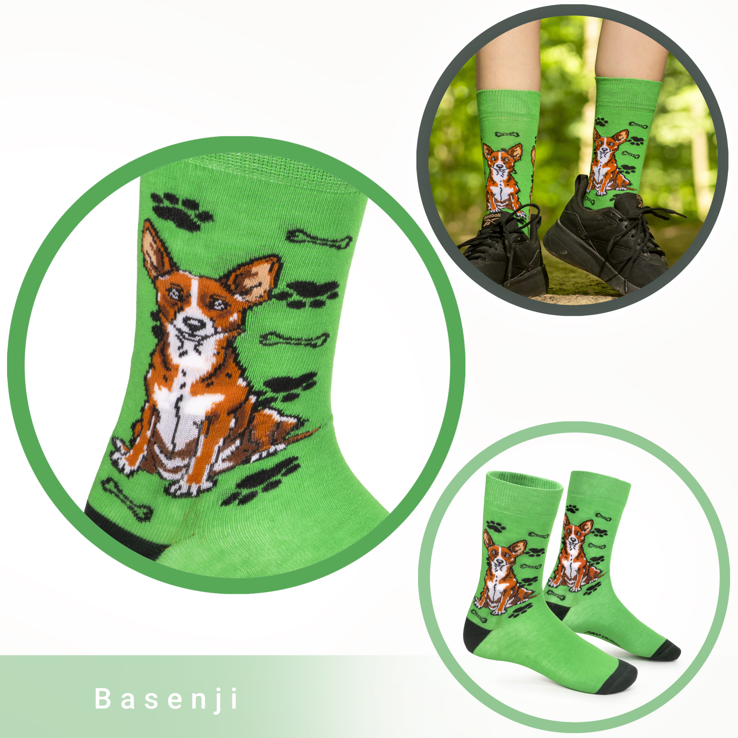 Skarpety w Pieski Rasa Basenji LONG - obrazek 12