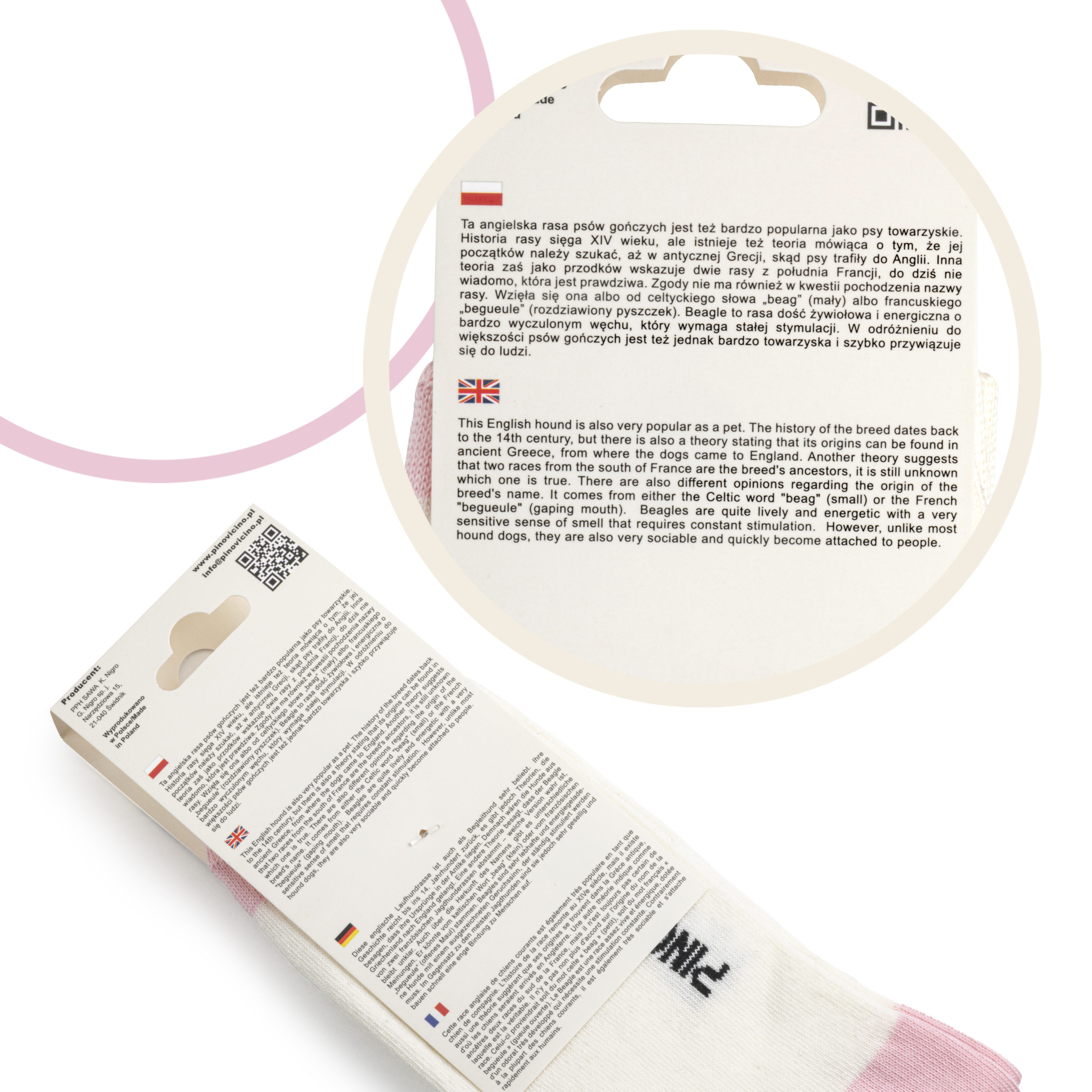 Skarpety w Pieski Rasa Beagle LONG - obrazek 5