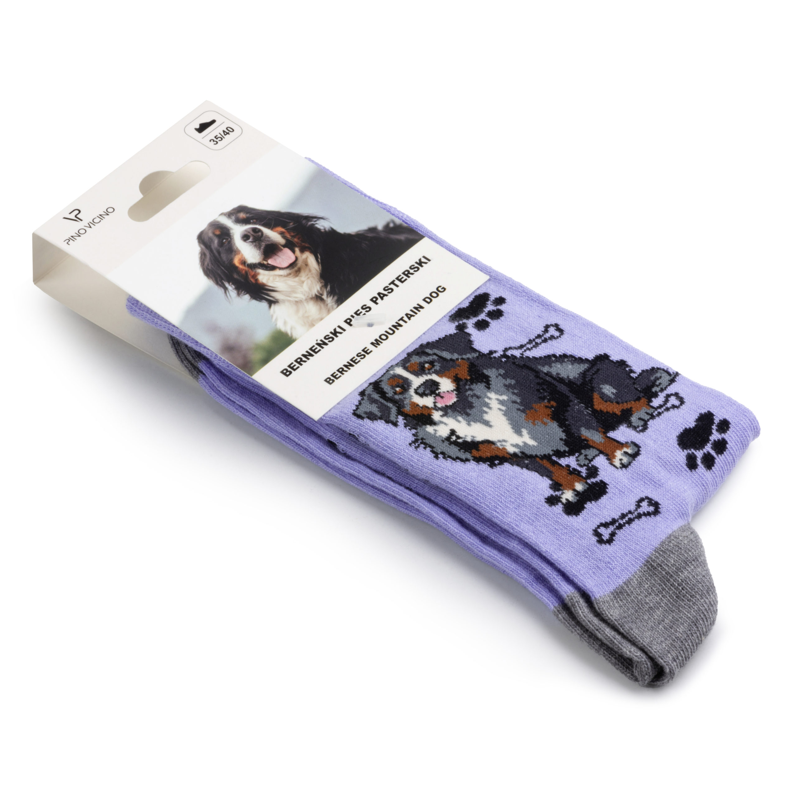 Skarpety w Pieski Rasa Berneński Pies Pasterski LONG - obrazek 6