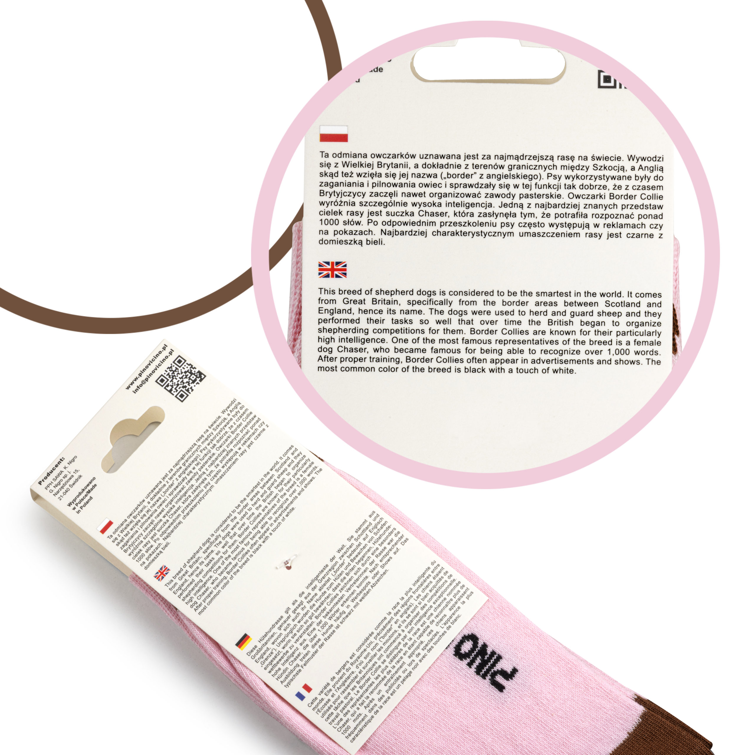 Skarpety w Pieski Rasa Border Collie LONG - obrazek 6