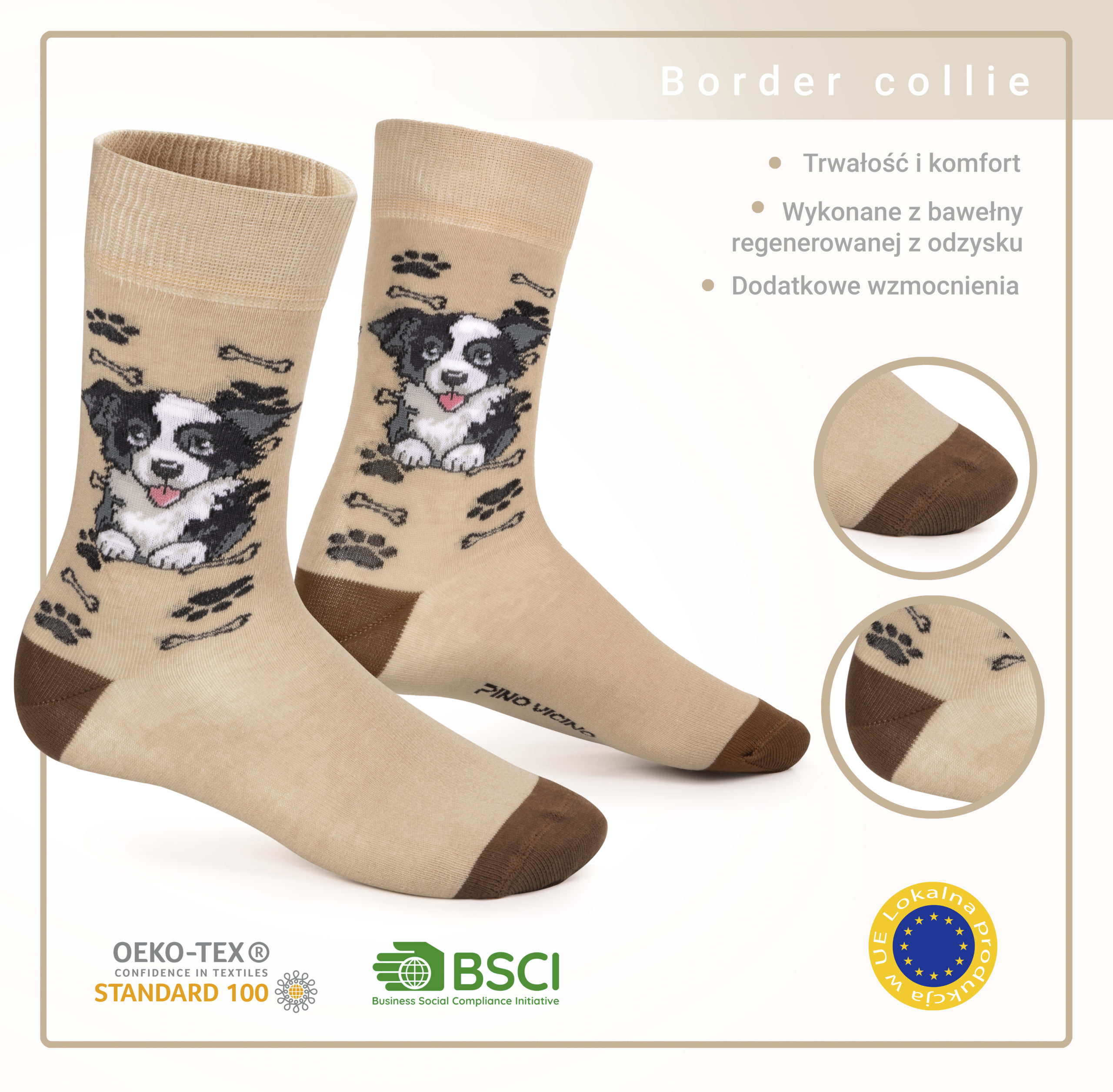 Skarpety w Pieski Rasa Border Collie LONG - obrazek 11