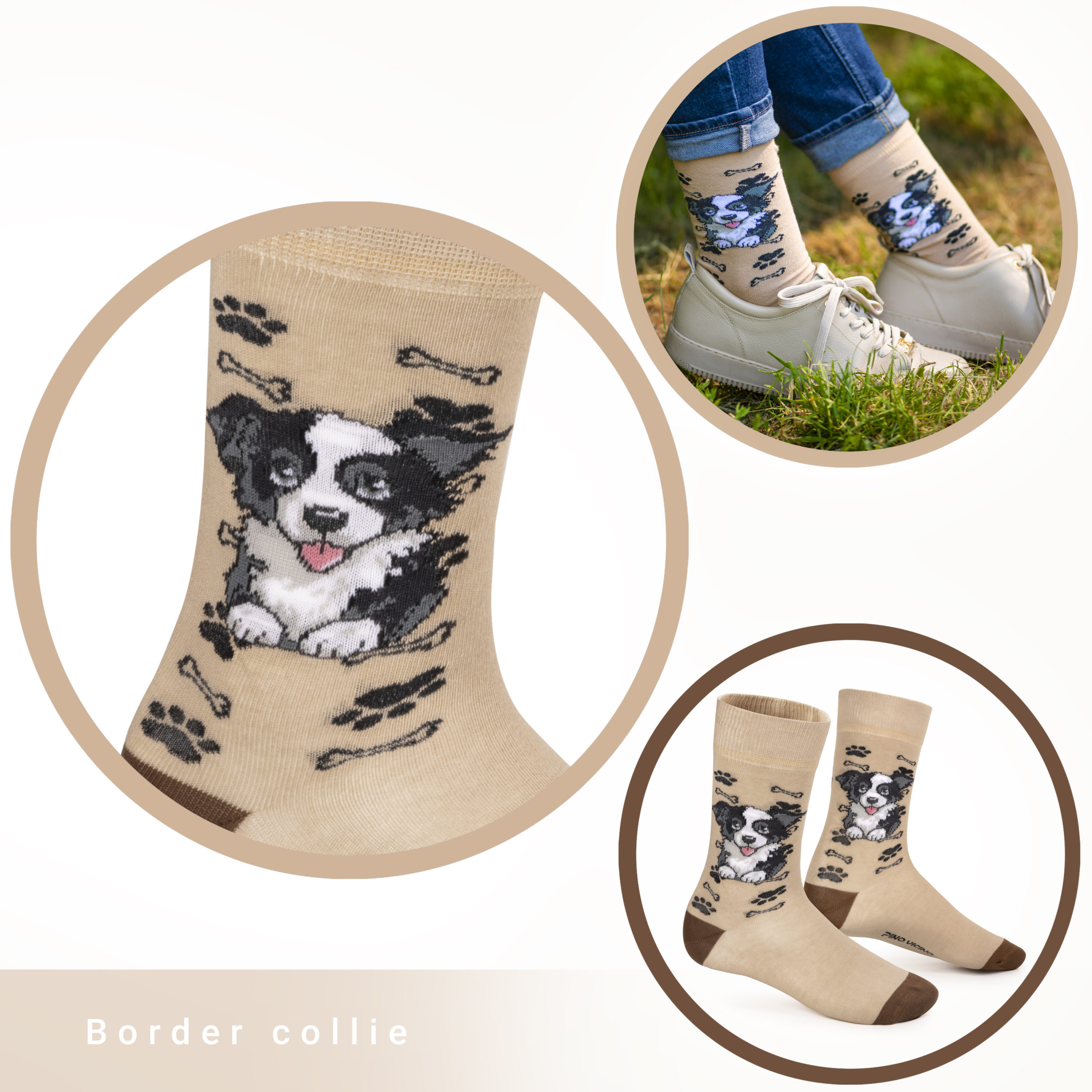 Skarpety w Pieski Rasa Border Collie LONG - obrazek 13