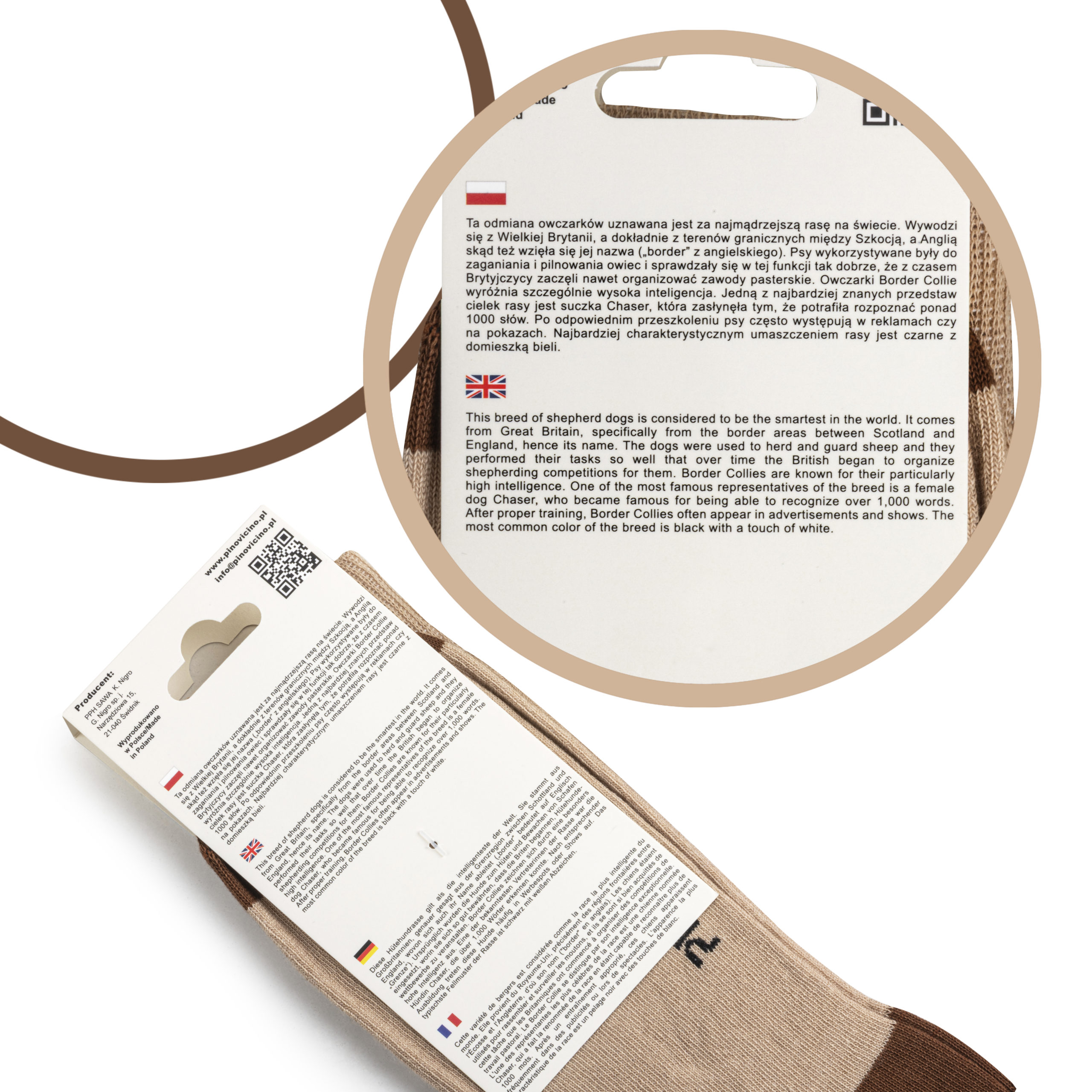 Skarpety w Pieski Rasa Border Collie LONG - obrazek 14