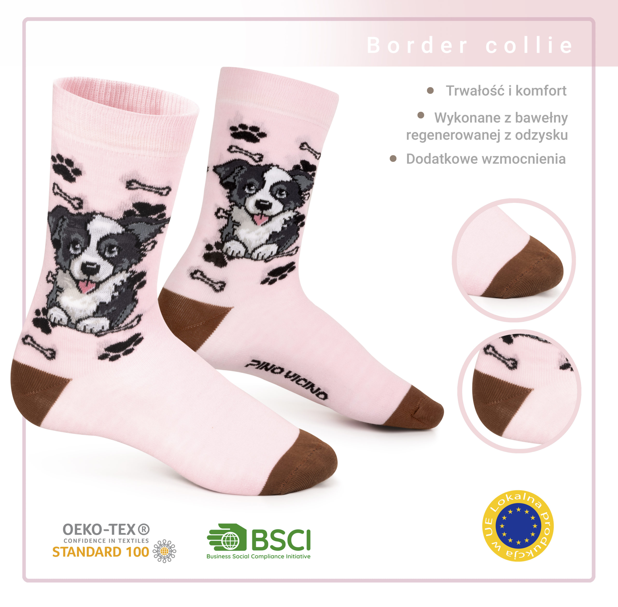 Skarpety w Pieski Rasa Border Collie LONG - obrazek 3