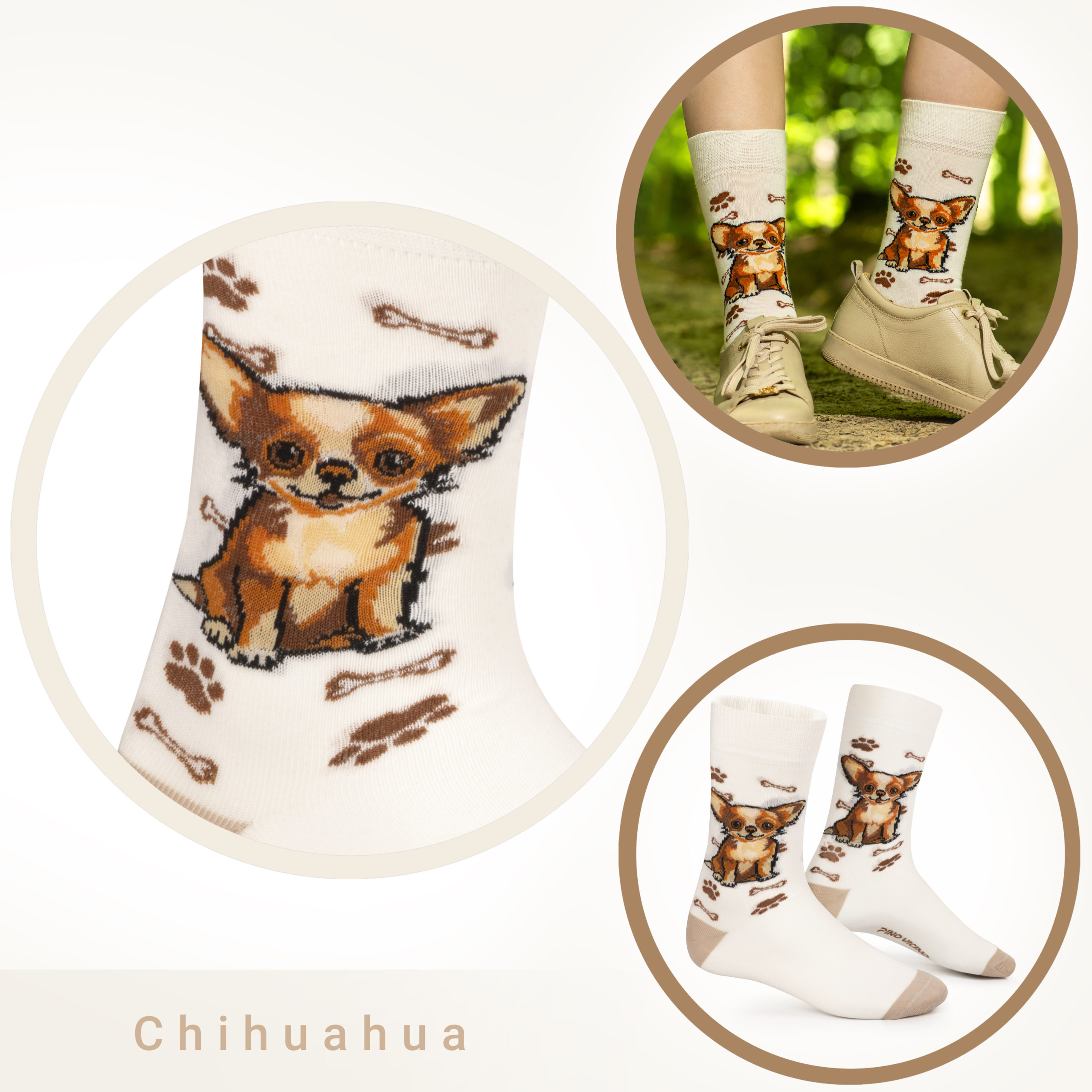 Skarpety w Pieski Rasa Chihuahua LONG - obrazek 5