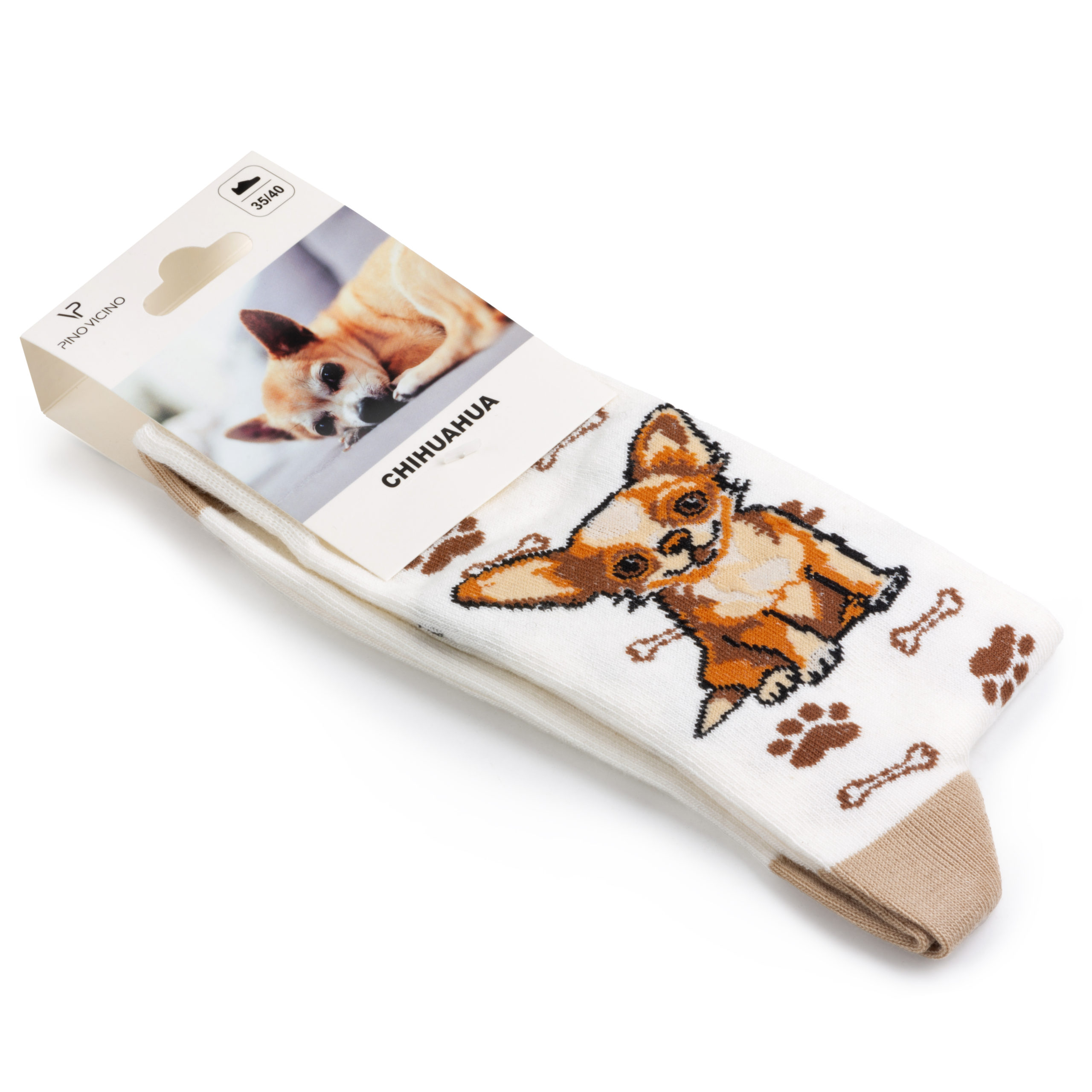 Skarpety w Pieski Rasa Chihuahua LONG - obrazek 7