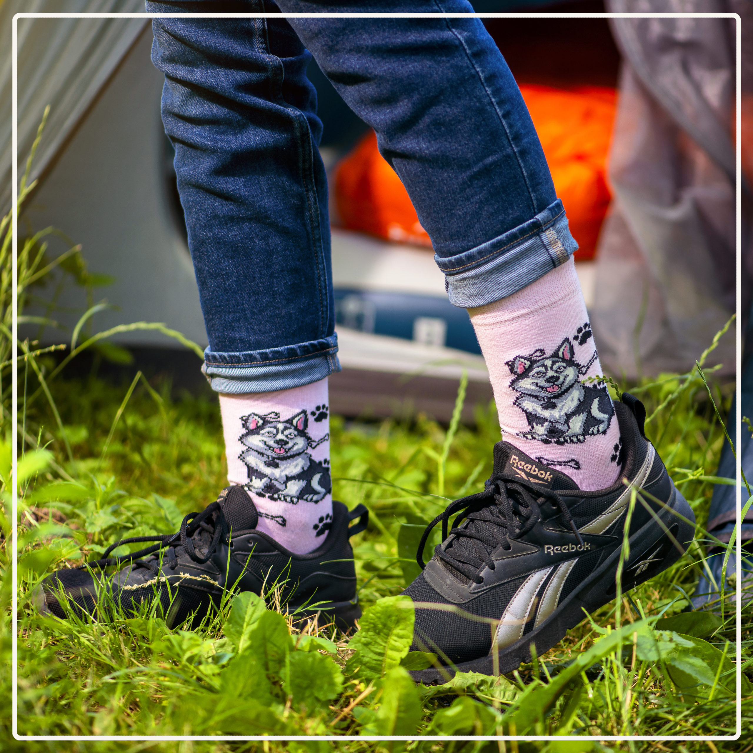 Skarpety w Pieski Rasa Husky LONG - obrazek 4