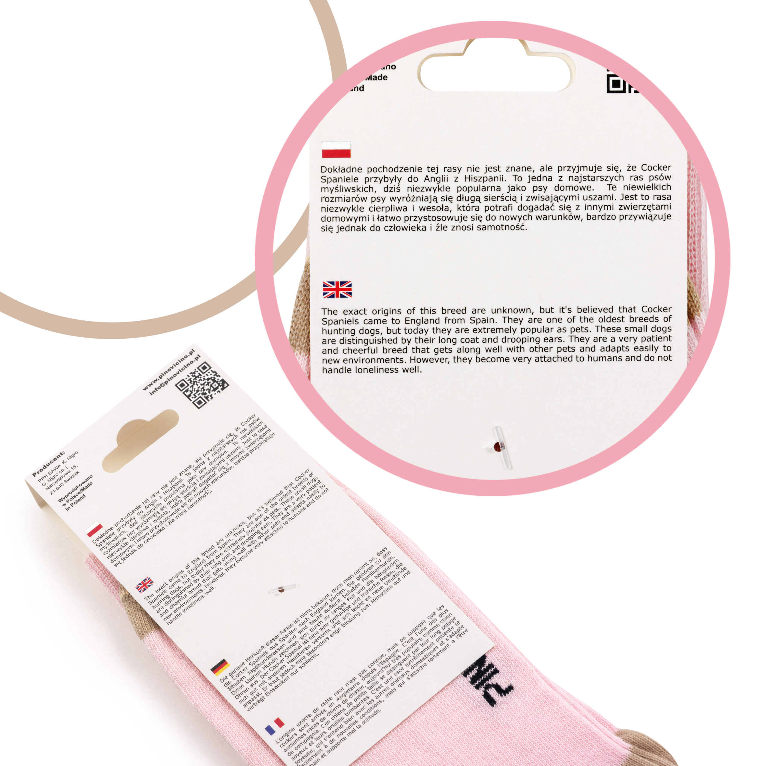 Skarpety w Pieski Rasa Cocker Spaniel Angielski LONG - obrazek 4