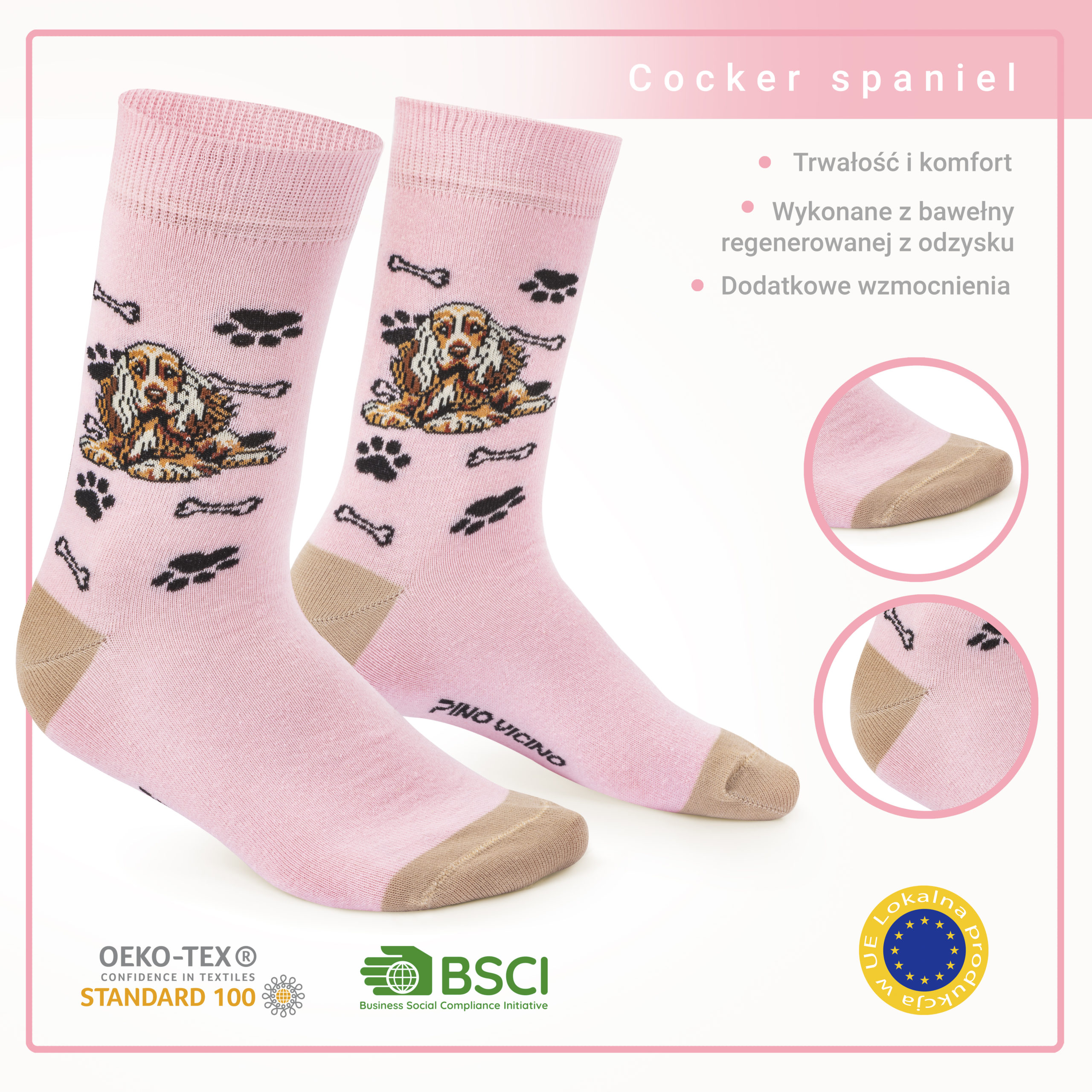 Skarpety w Pieski Rasa Cocker Spaniel Angielski LONG - obrazek 3