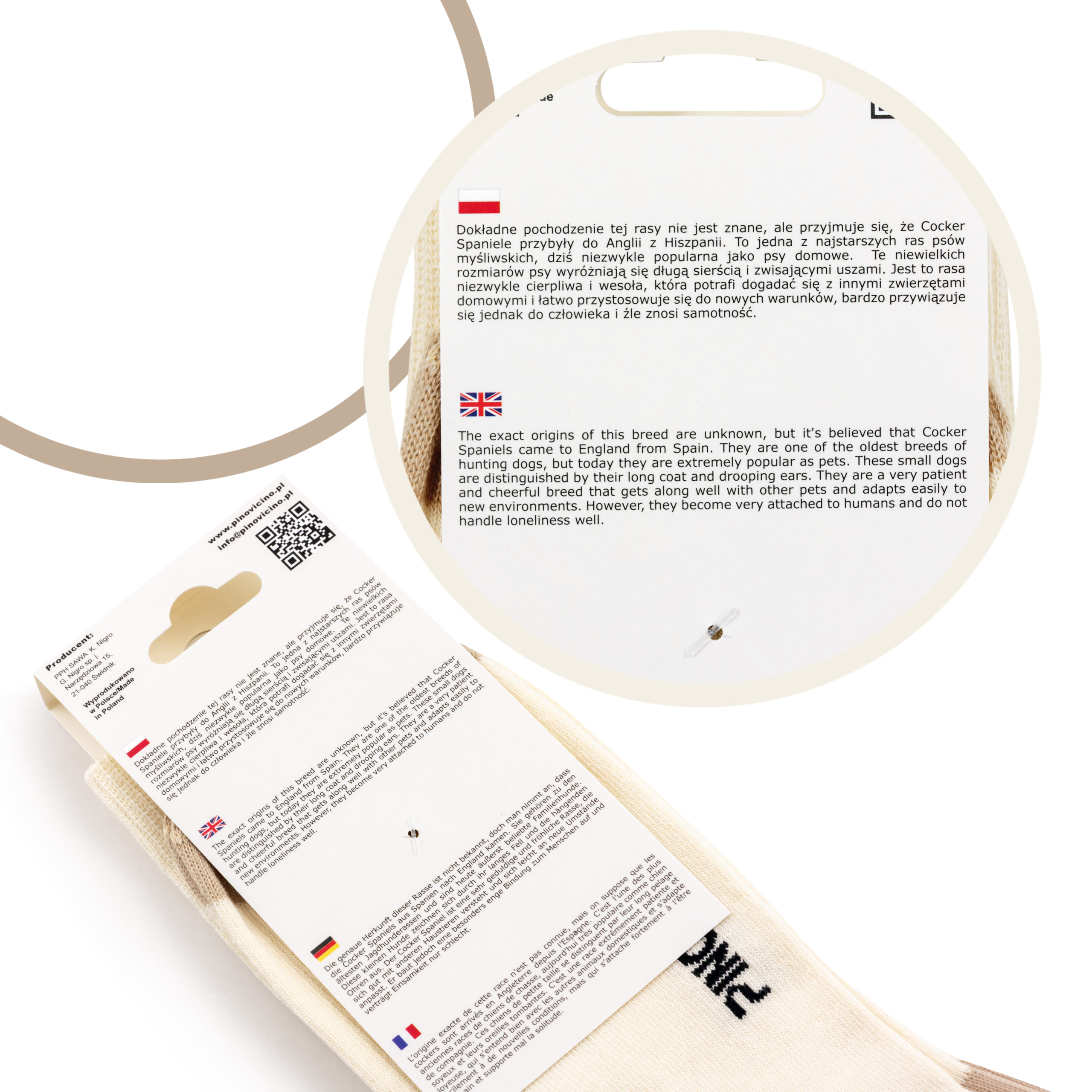 Skarpety w Pieski Rasa Cocker Spaniel Angielski LONG - obrazek 9