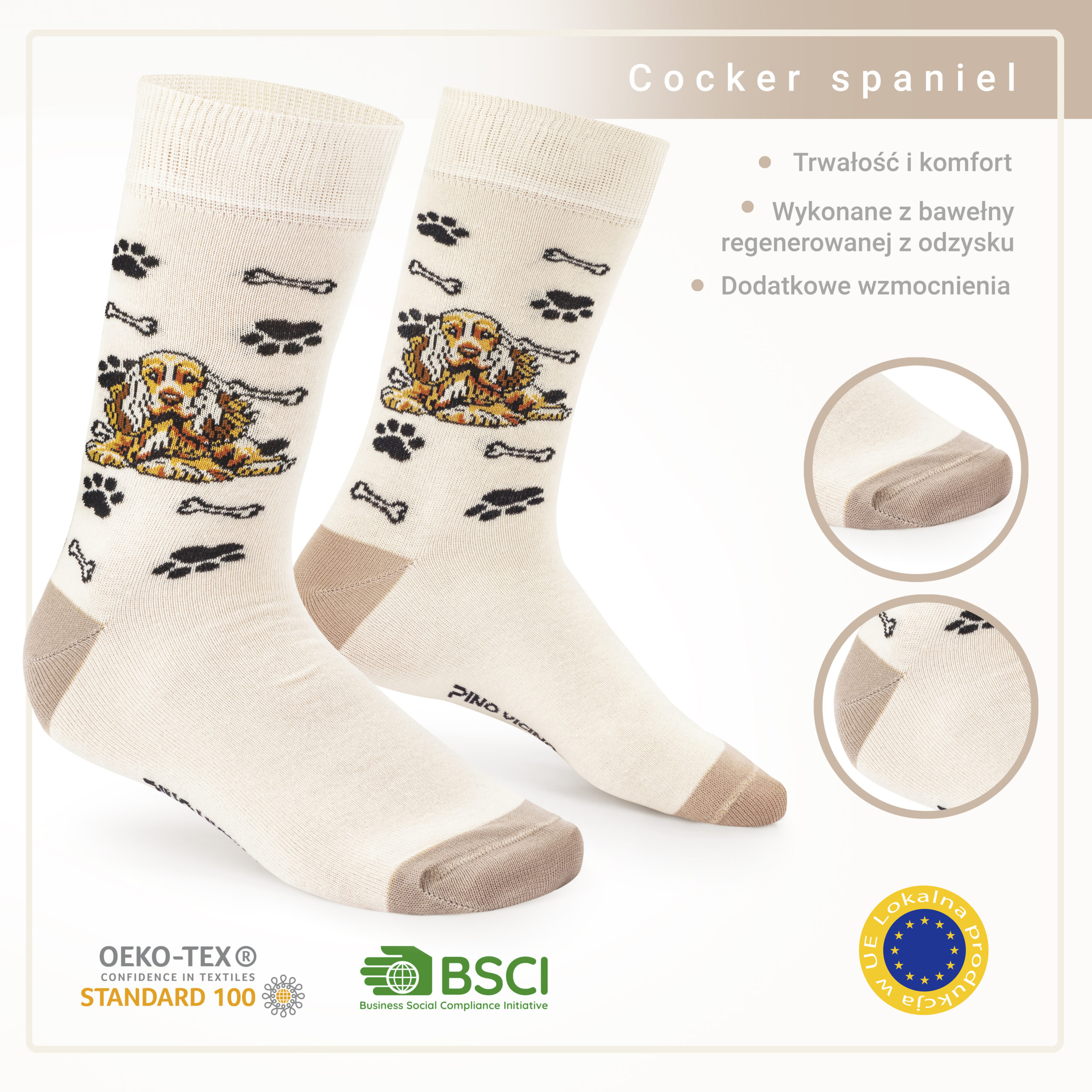 Skarpety w Pieski Rasa Cocker Spaniel Angielski LONG - obrazek 10