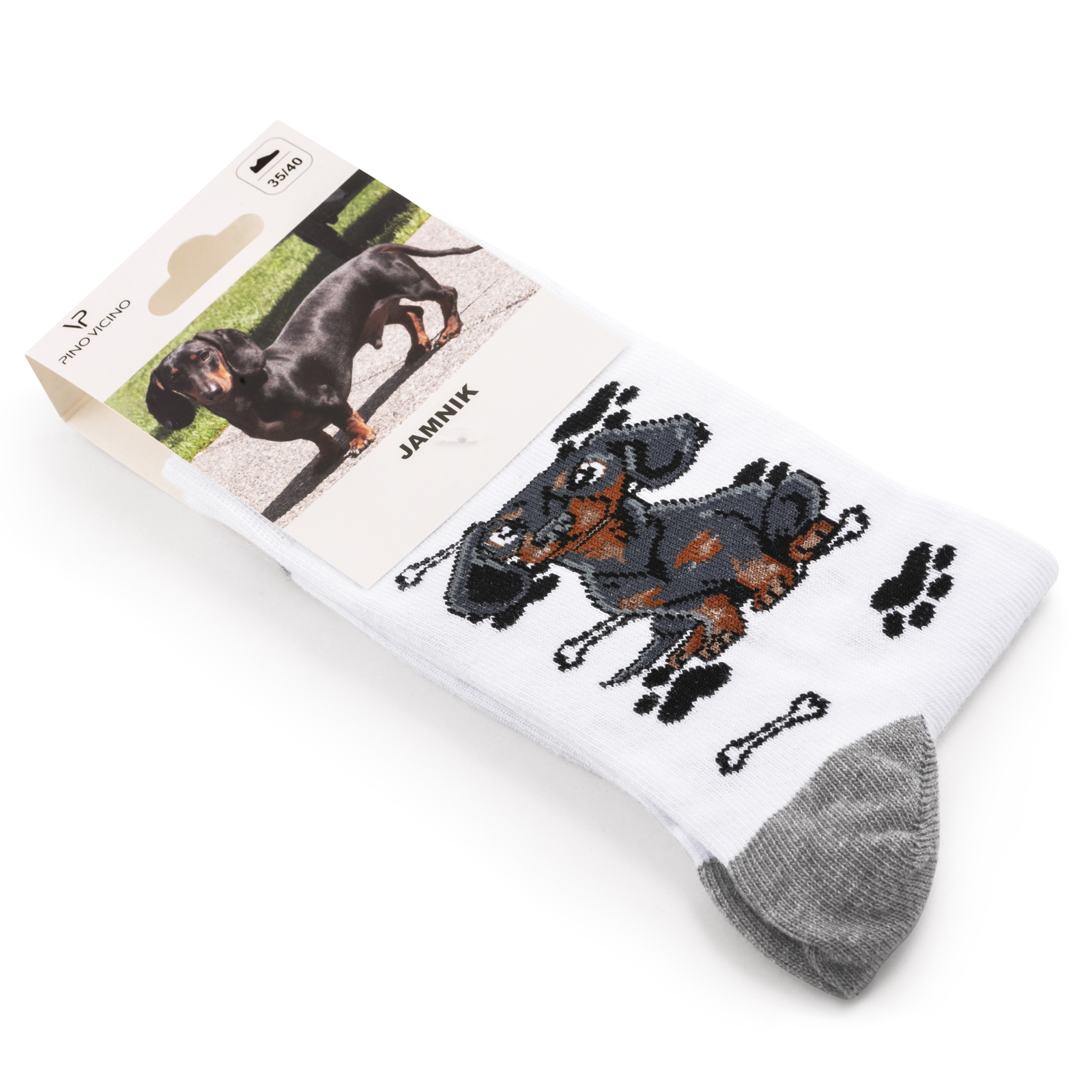 Skarpety w Pieski Rasa Jamnik LONG - obrazek 3