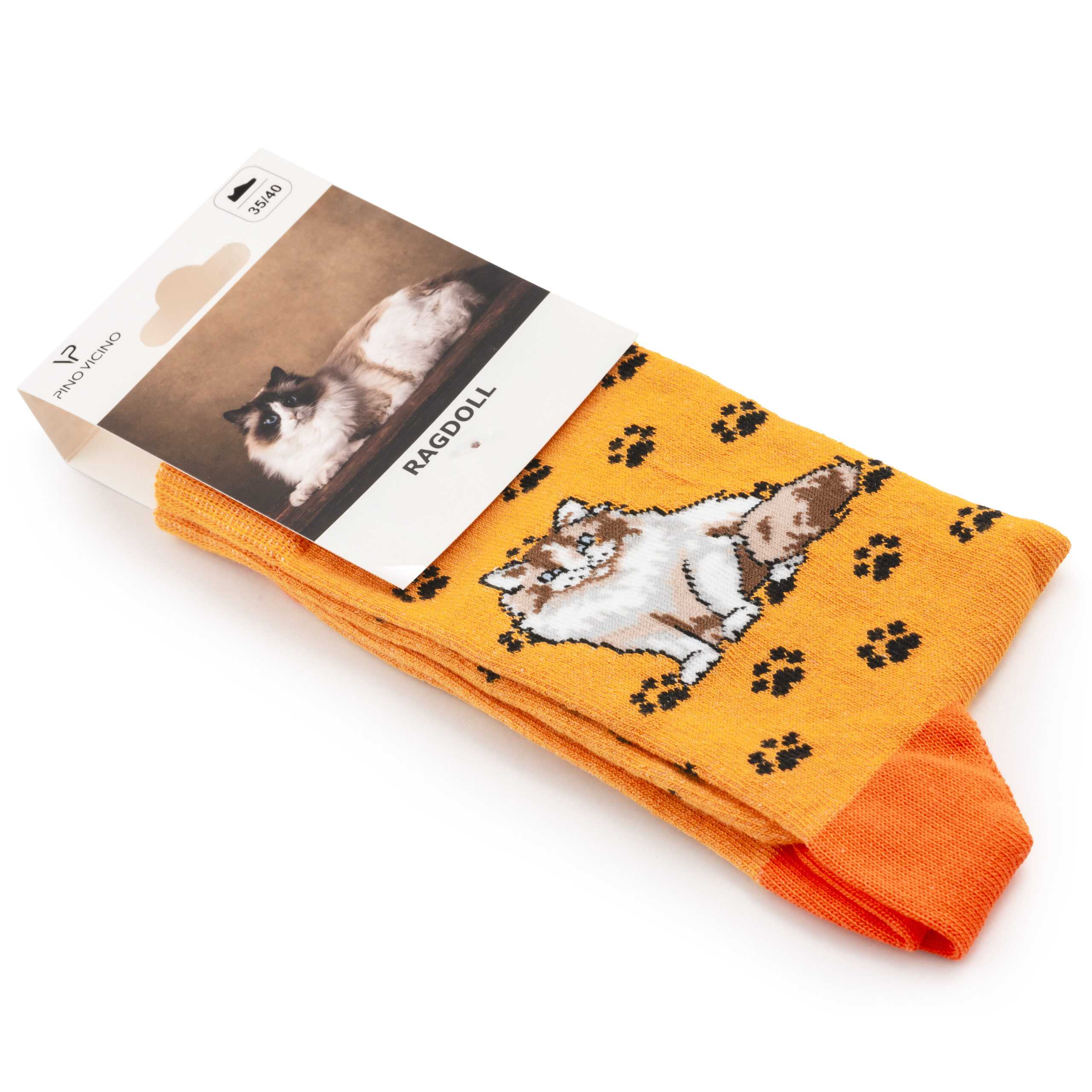 Skarpety Pino Vicino w Kotki Rasa Ragdoll Long - obrazek 3